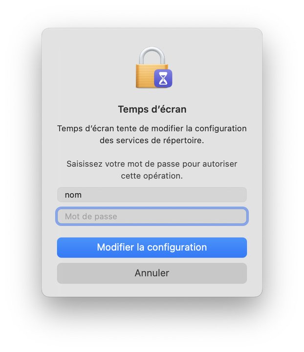 définir un mot de passe