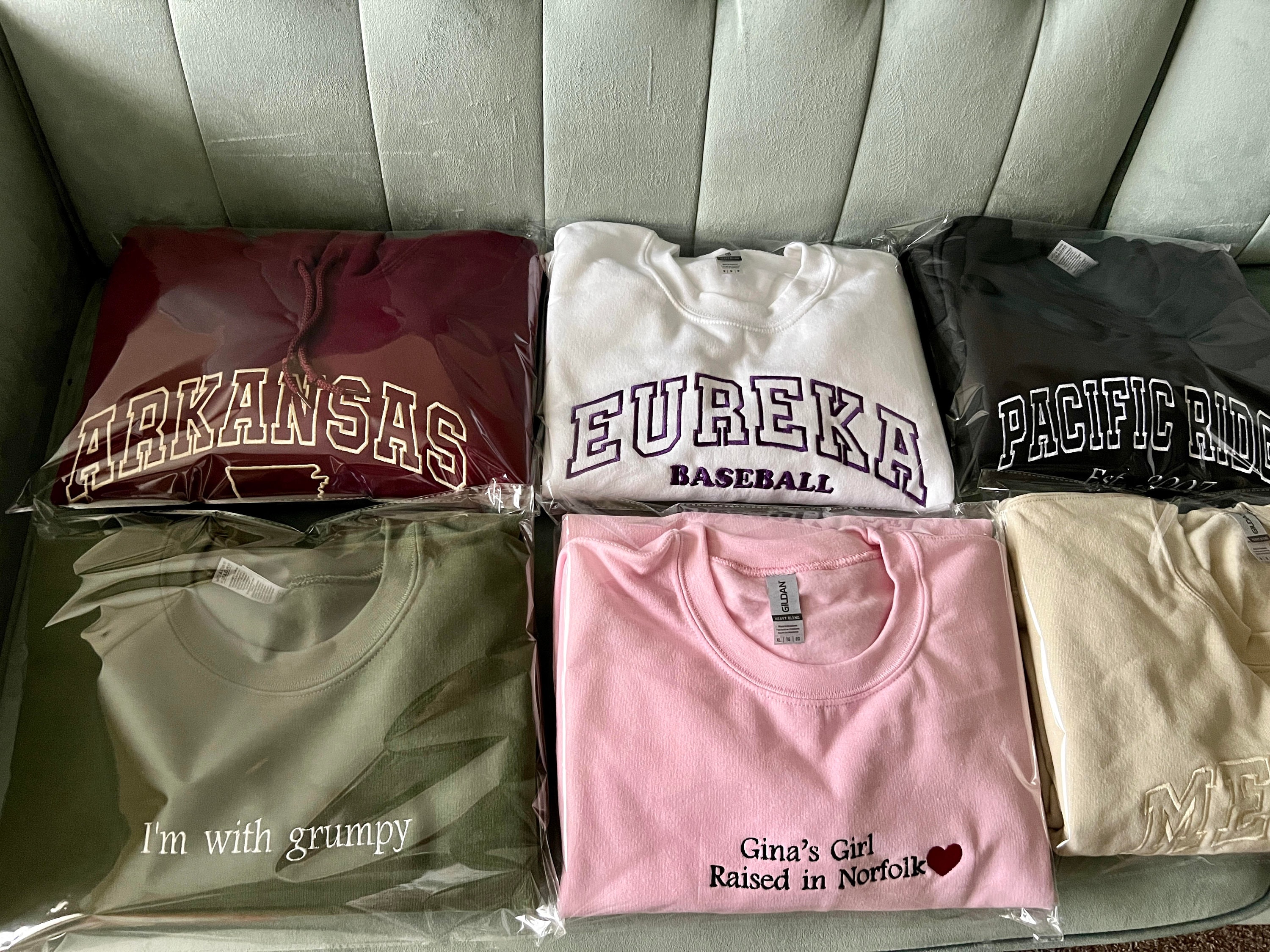 Personalized Embroidered Hoodies - Custom Text Gifts for Mom & Dad image 5