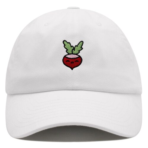 Radish Embroidered Dad Hat - Vegan Farmer Baseball Cap image 0