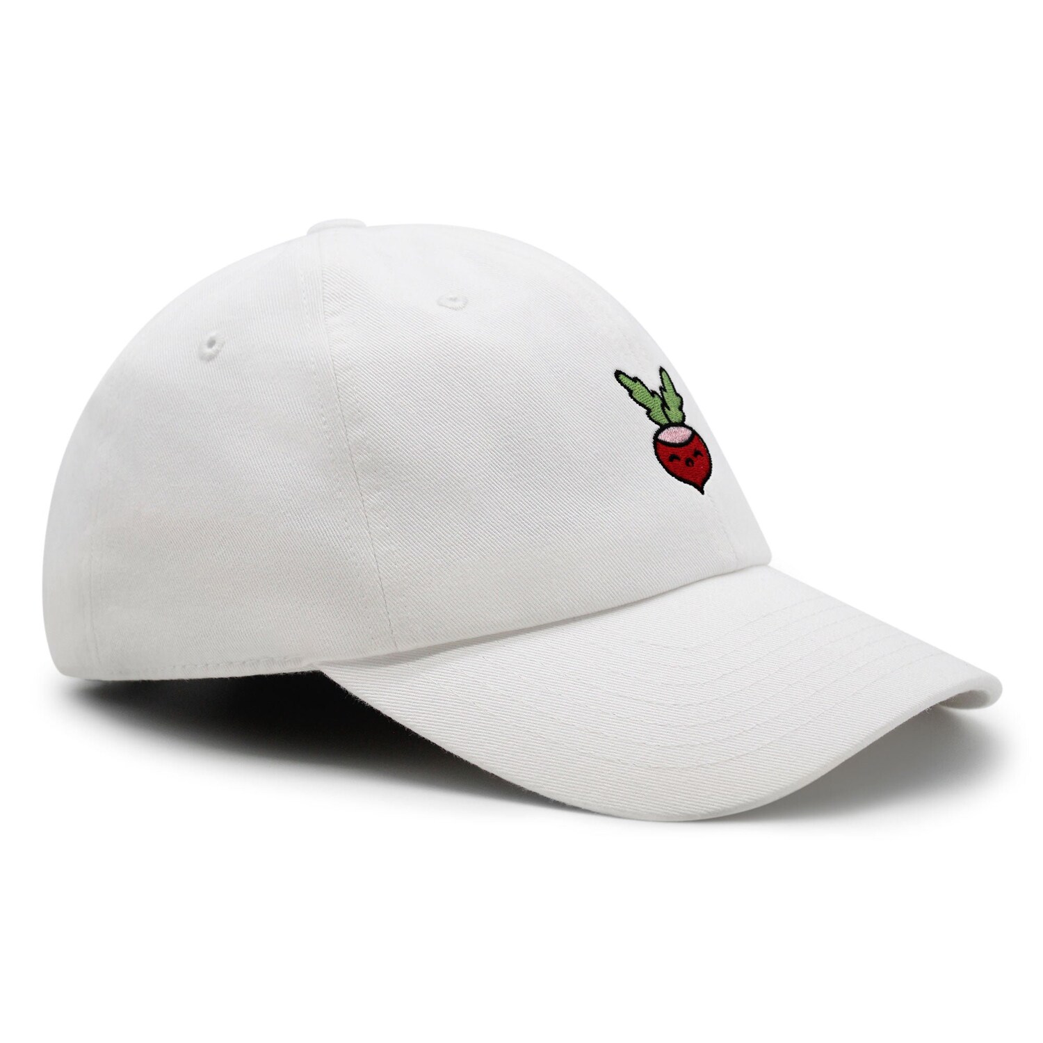 Radish Embroidered Dad Hat - Vegan Farmer Baseball Cap image 2