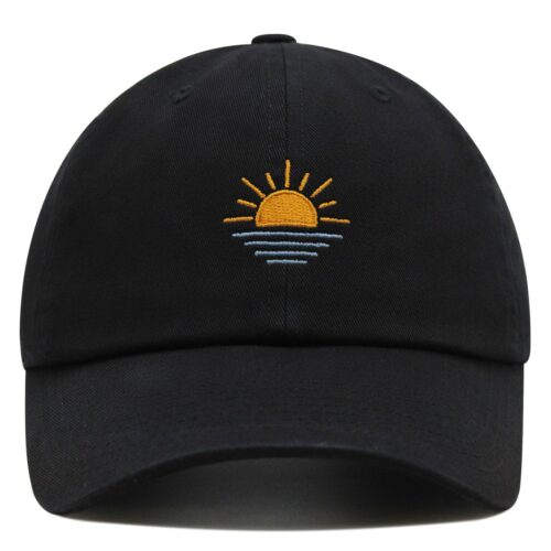 Sunset Sunrise Embroidered Dad Hat - Sun Baseball Cap for Men and Women image 0