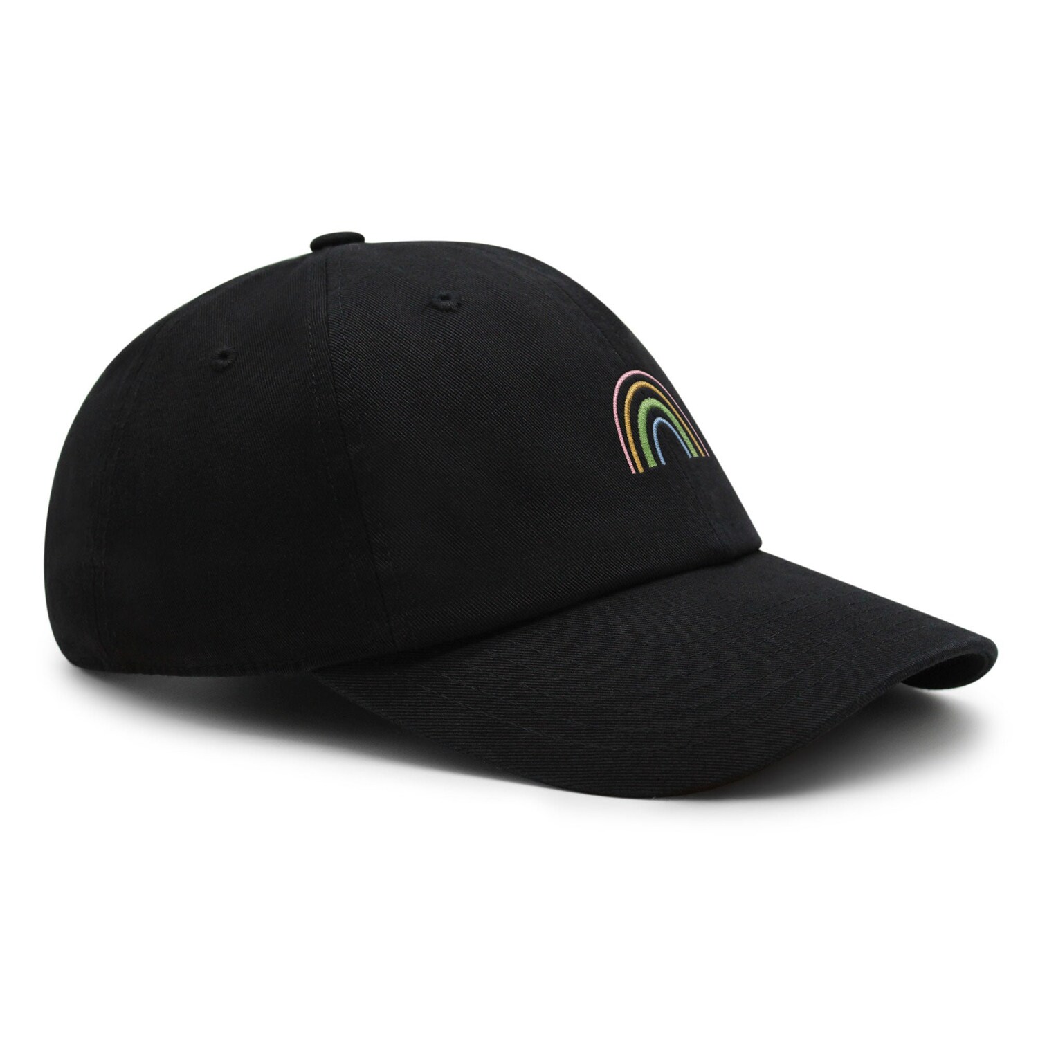 Rainbow Embroidered Dad Hat - Cute Baseball Cap for Men and Women image 2