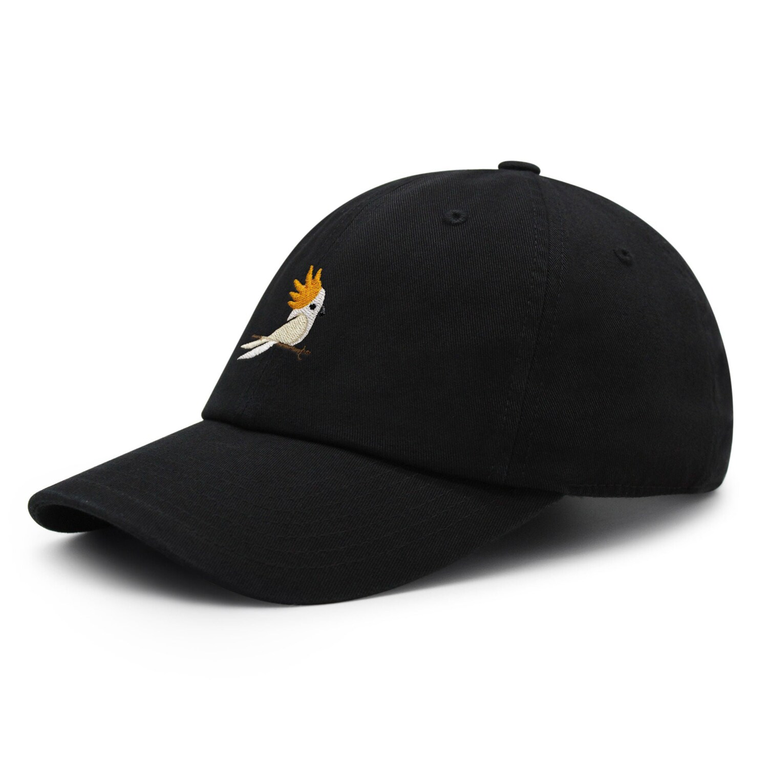 Cockatoo Embroidered Dad Hat - Parrot Bird Baseball Cap - Gift for Bird Lovers image 1