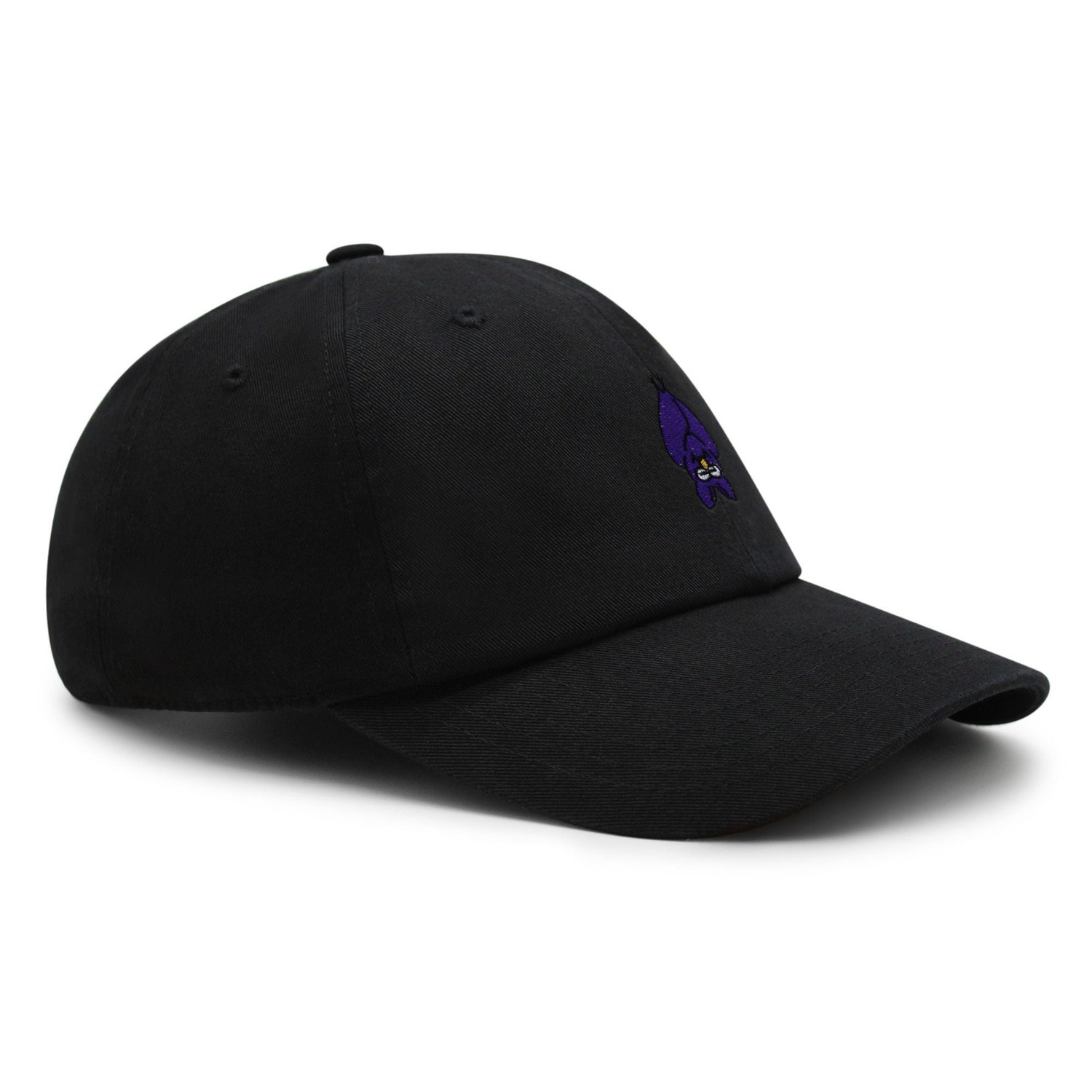 Bat Embroidered Dad Hat - Baseball Cap Cave Virus image 2