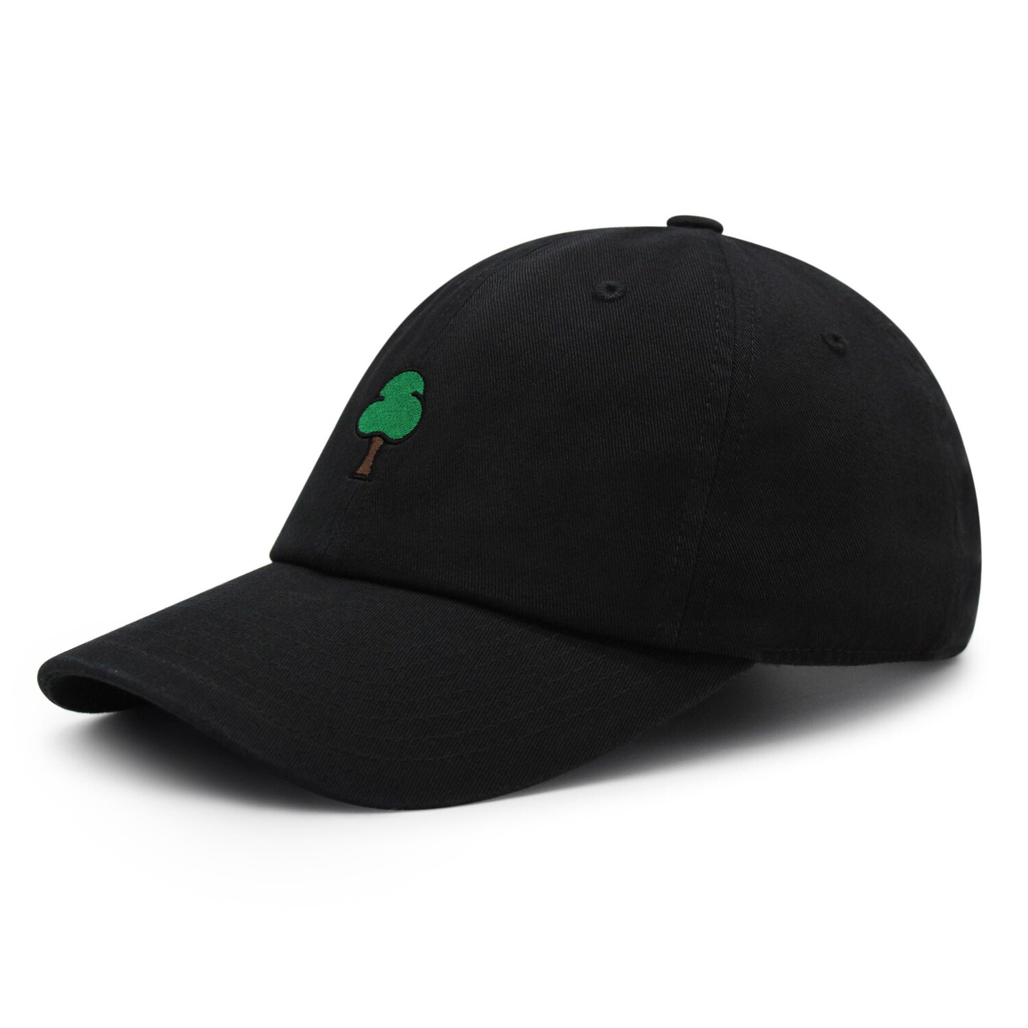 Embroidered Green Tree Dad Hat - Baseball Cap for Men image 1