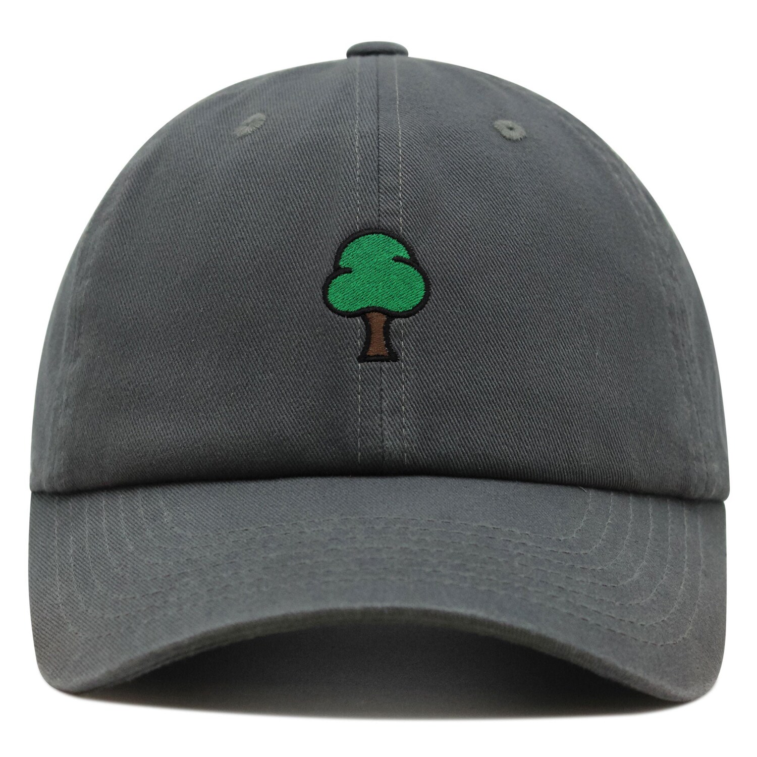 Embroidered Green Tree Dad Hat - Baseball Cap for Men image 9