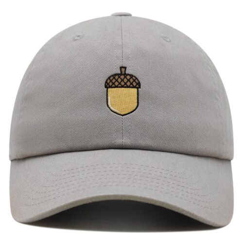 Acorn Embroidered Dad Hat - Baseball Cap with Tree Design image 5