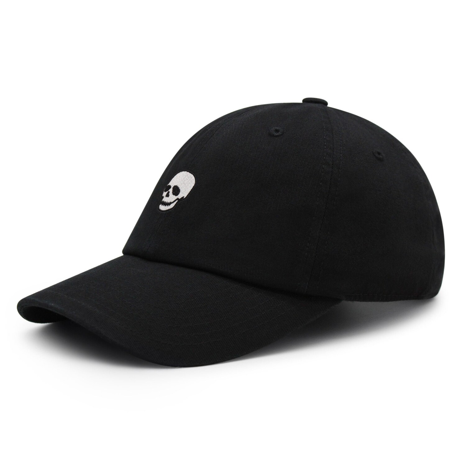 Skeleton Embroidered Dad Hat - Skull Baseball Cap for Men Women image 1