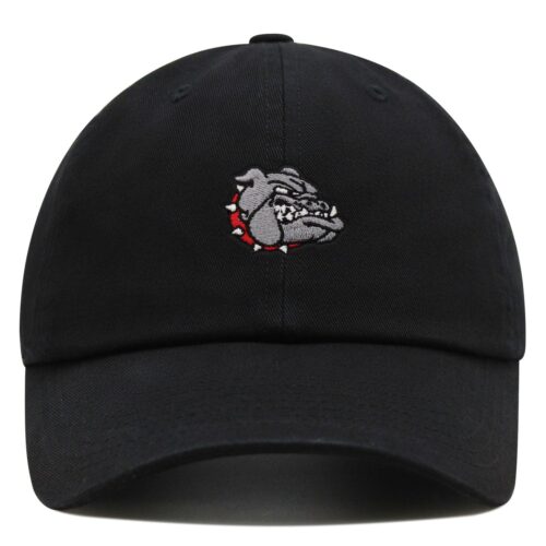 Bulldog Dad Hat Embroidered Baseball Cap Angry Bulldog image 0