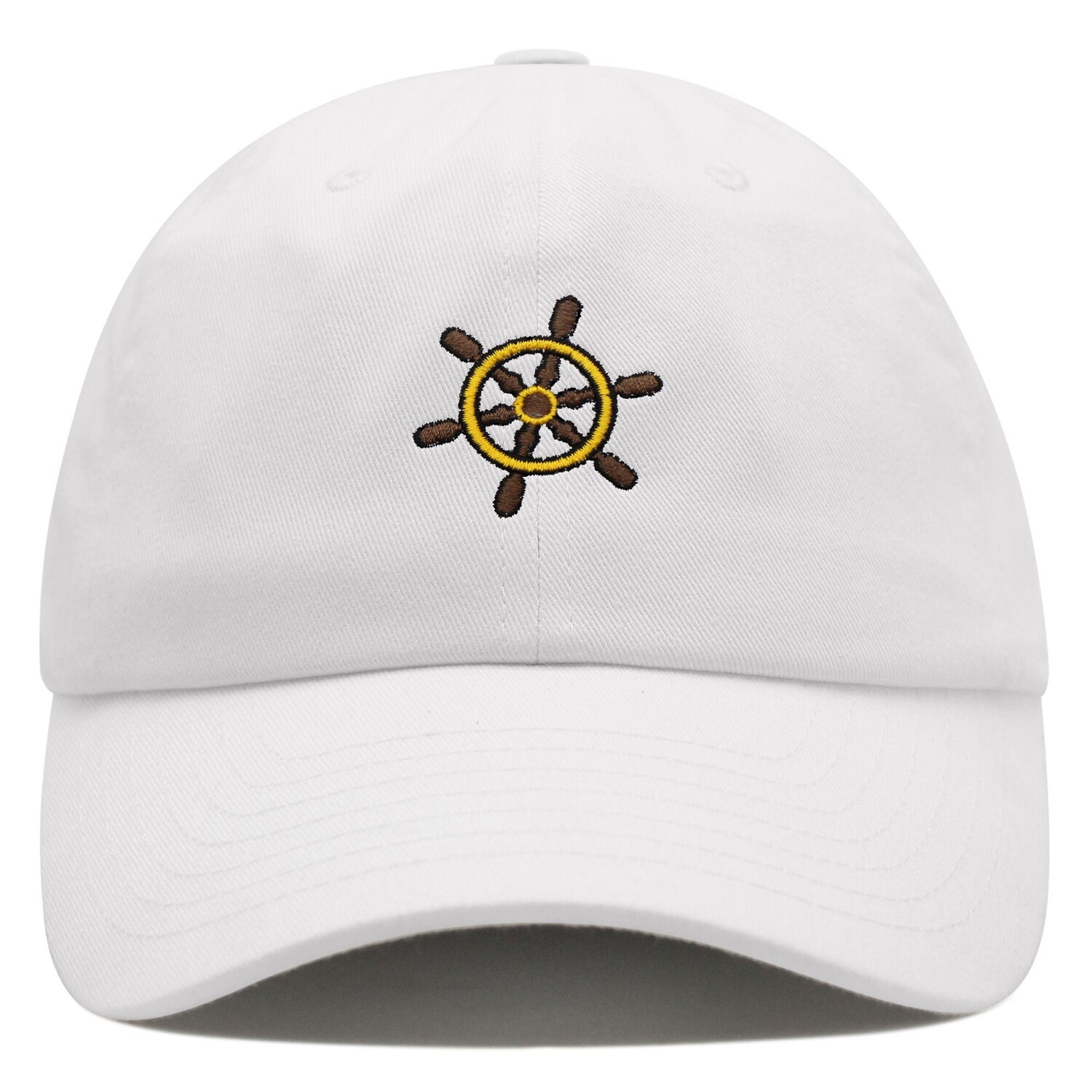 Ship Wheel Dad Hat Embroidered Baseball Cap Boat image 5