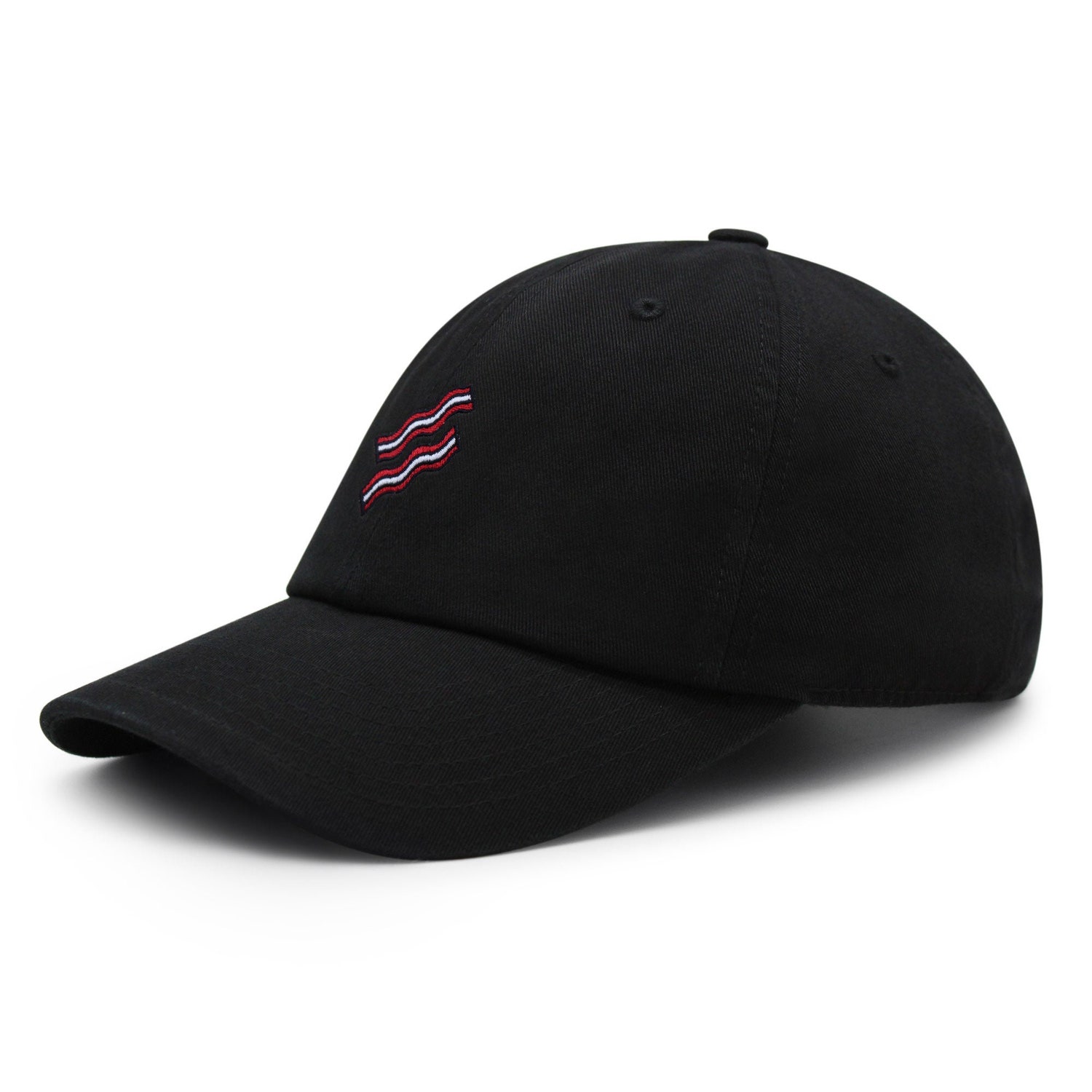 Bacon Embroidered Dad Hat - Baseball Cap for Foodies image 1