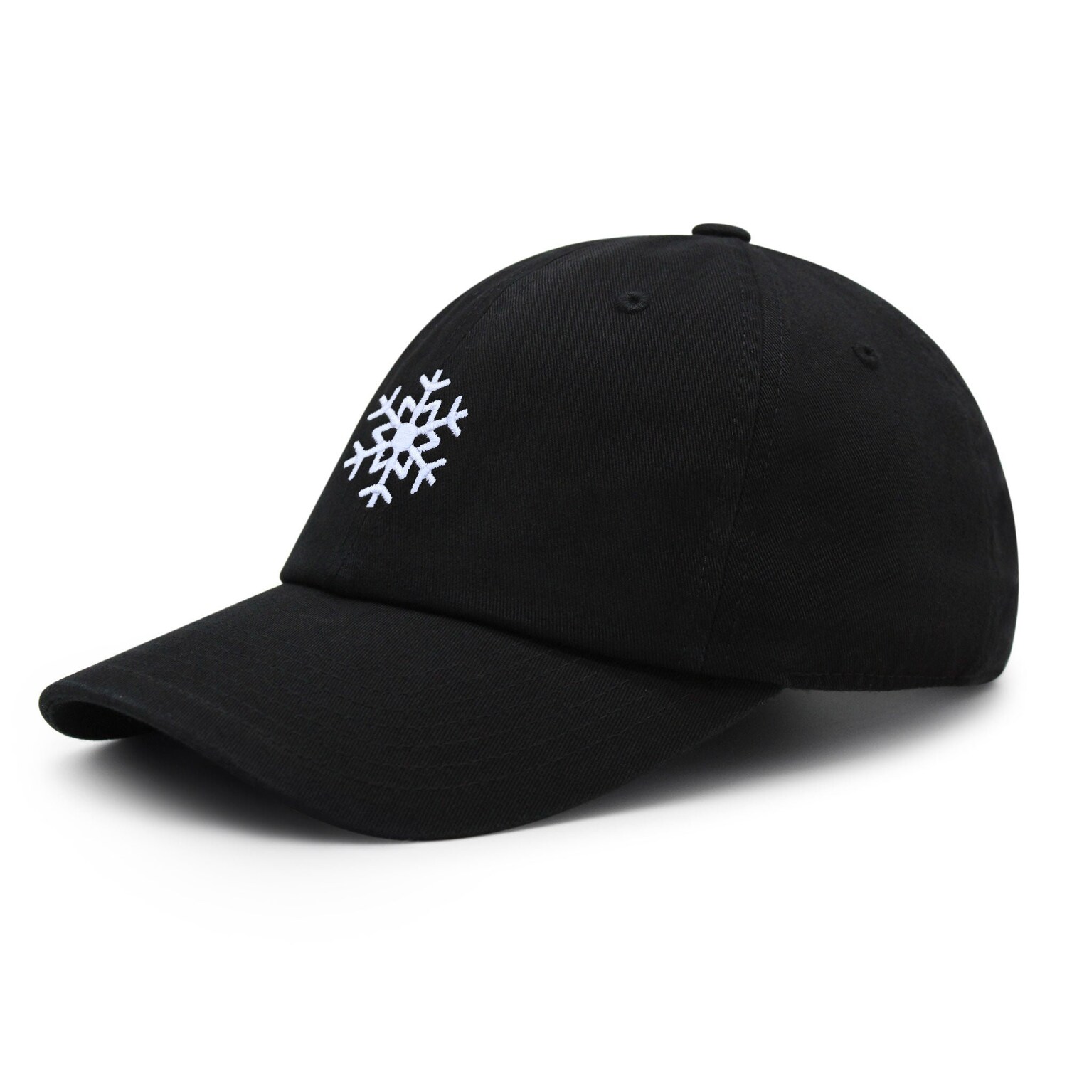 Snowflake Dad Hat Embroidered Baseball Cap Crystal Symbol image 1