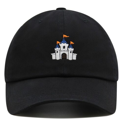 Blue Roof Castle Embroidered Premium Dad Hat image 0