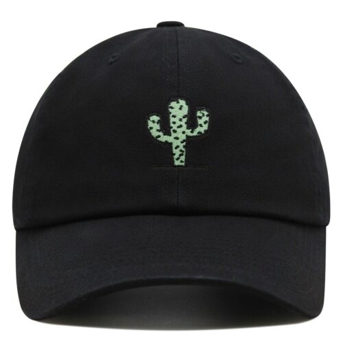 Cactus Embroidered Dad Hat - Baseball Cap with Standing Cactus image 0