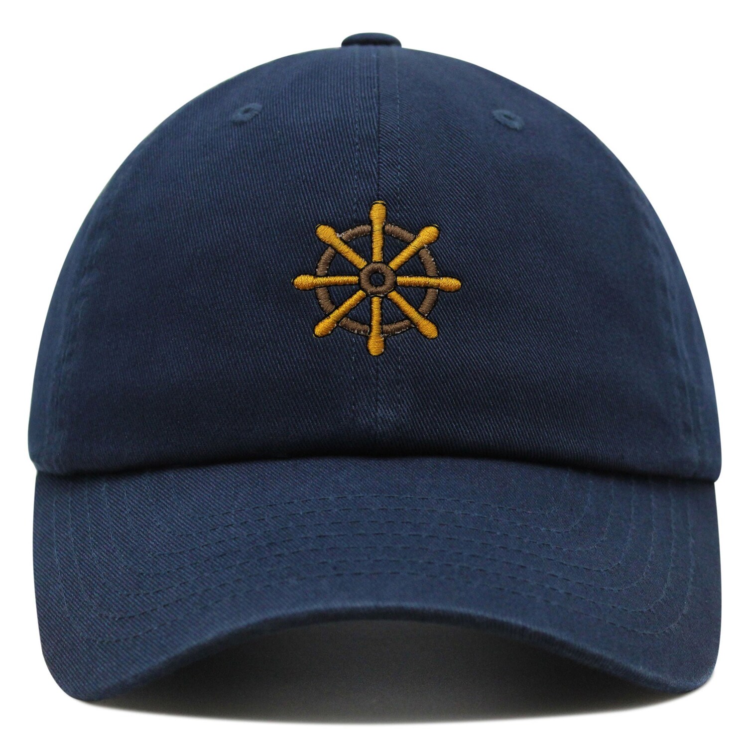 Boat Wheel Embroidered Dad Hat - Baseball Cap for Ocean Ship Yachts image 3