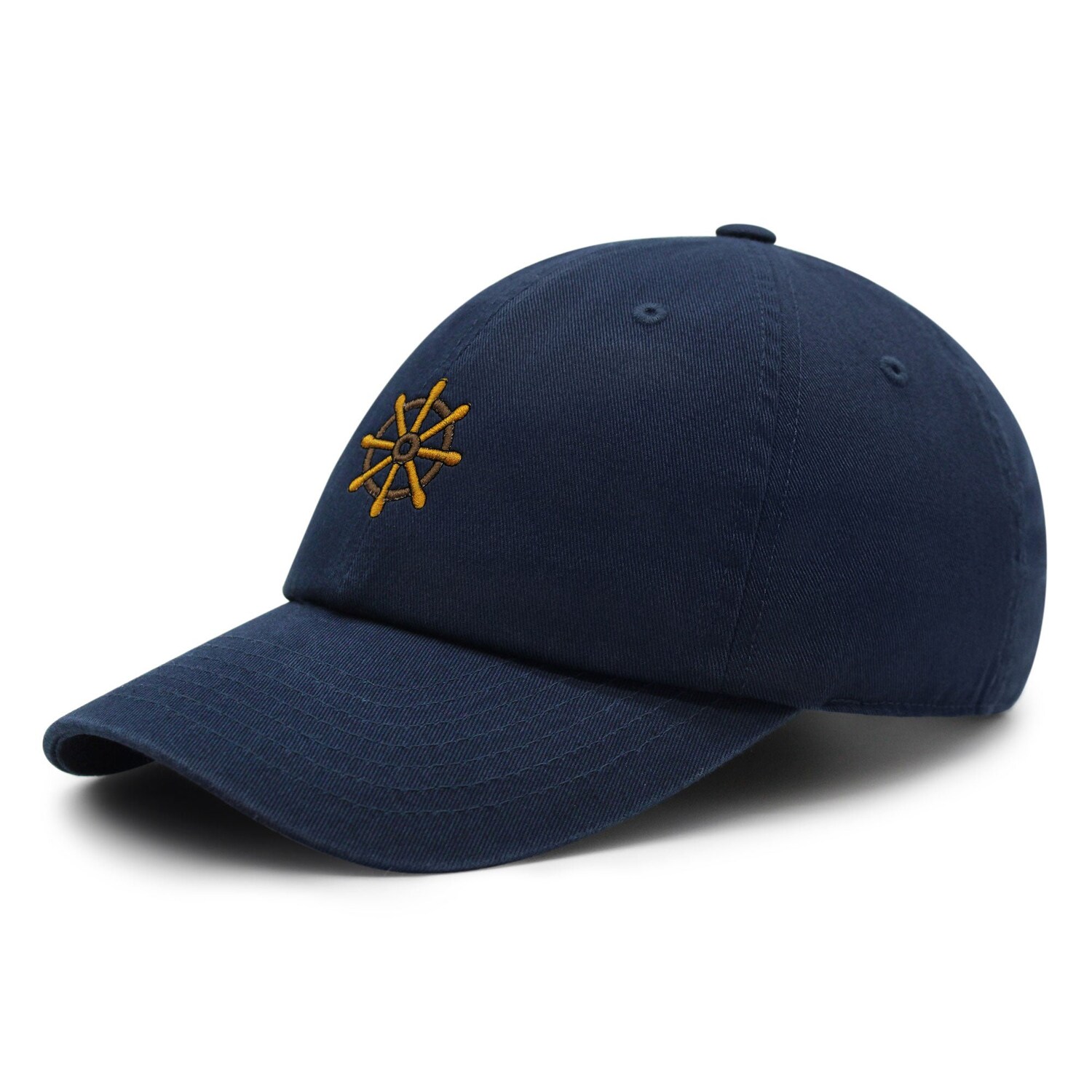 Boat Wheel Embroidered Dad Hat - Baseball Cap for Ocean Ship Yachts image 4