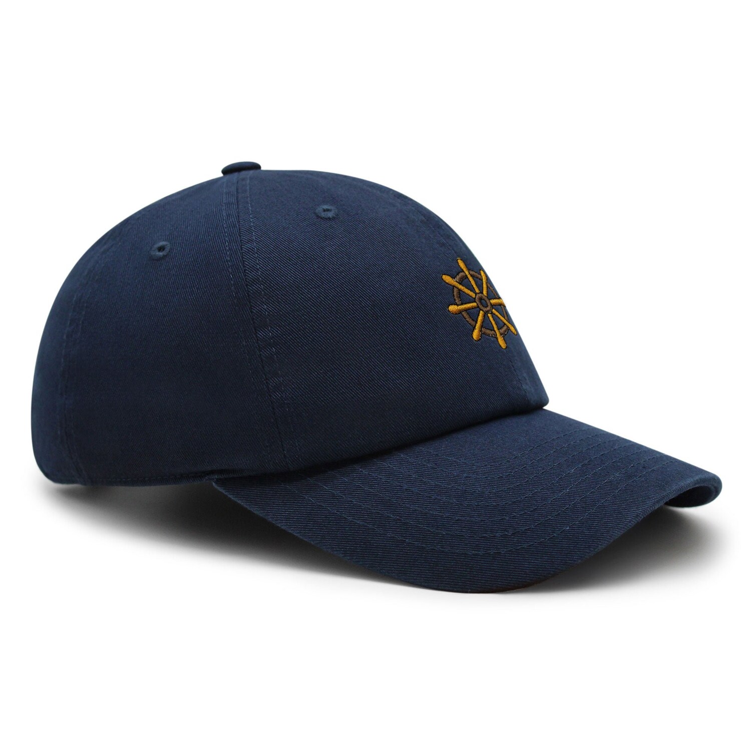 Boat Wheel Embroidered Dad Hat - Baseball Cap for Ocean Ship Yachts image 5