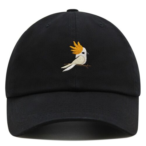 Cockatoo Embroidered Dad Hat - Parrot Bird Baseball Cap - Gift for Bird Lovers image 0