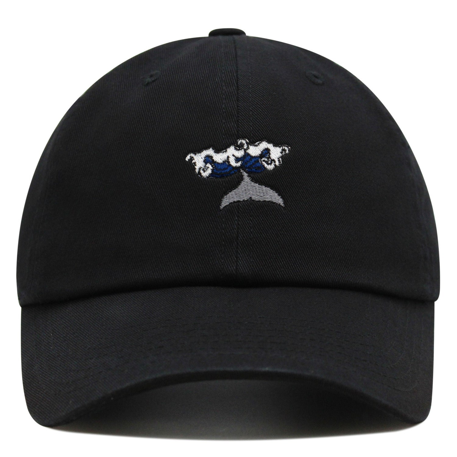 Whale Embroidered Dad Hat - Ocean Wave Baseball Cap for Men image 9