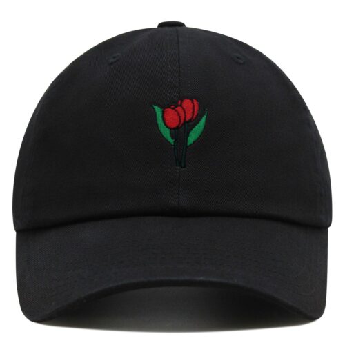 Tulips Embroidered Dad Hat - Flower Baseball Cap for Plant Lovers image 0