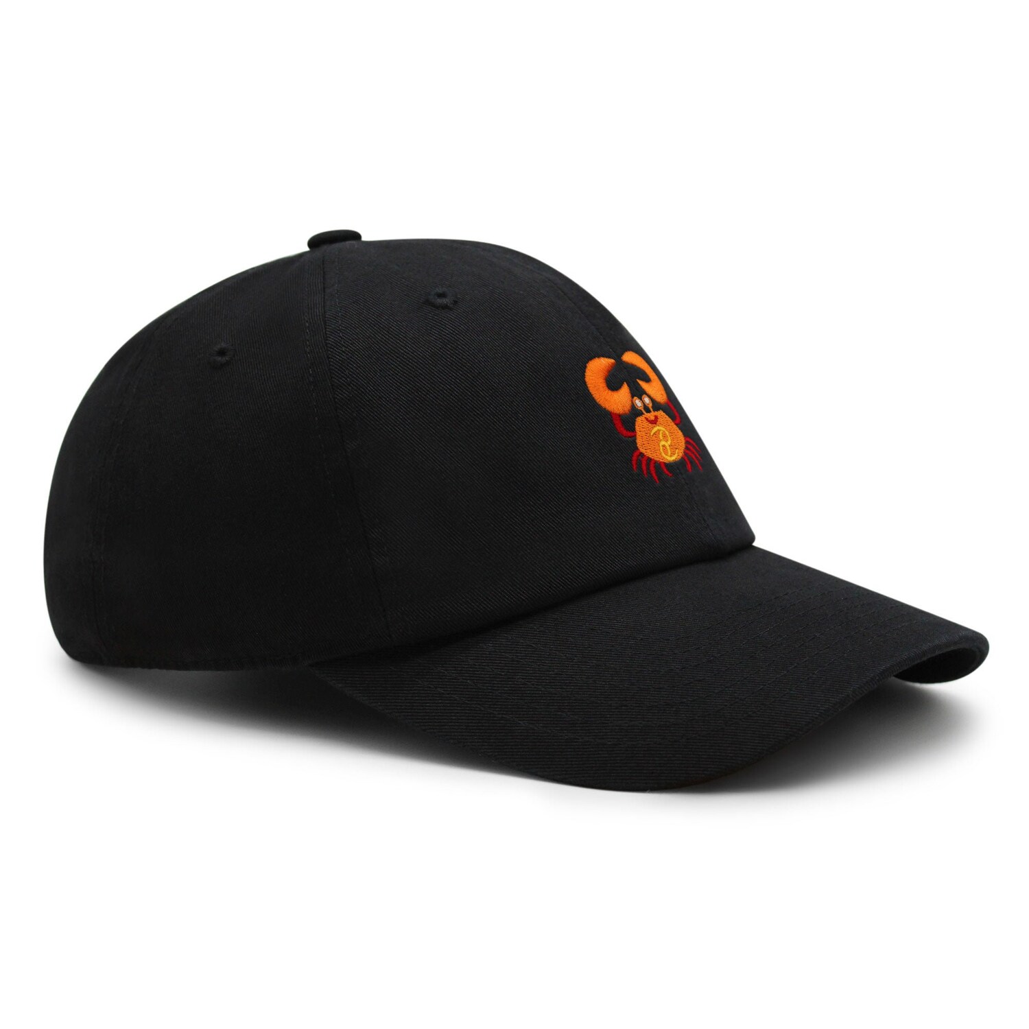 Embroidered Cancer Zodiac Dad Hat - Baseball Cap with Crab image 2