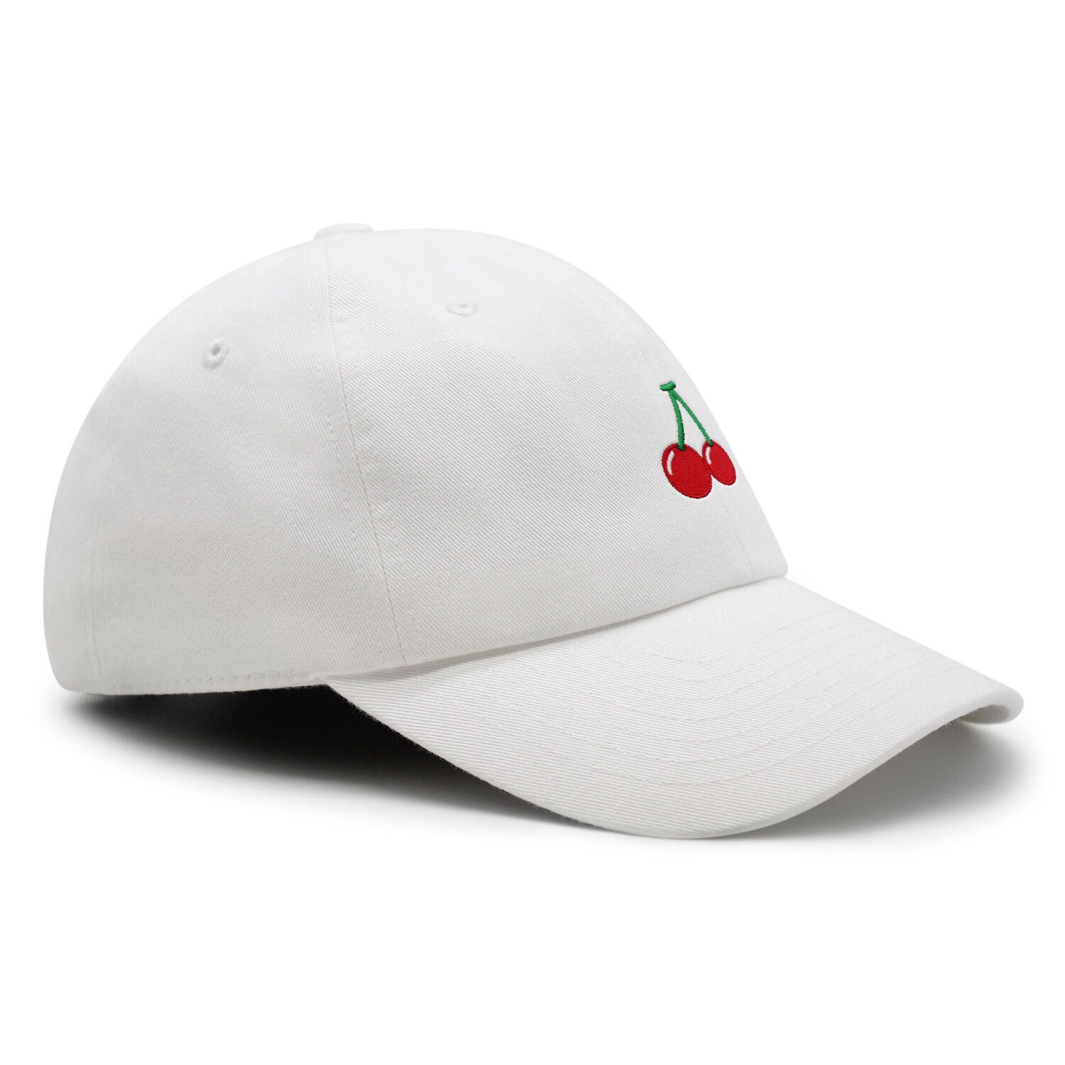 Cherry Embroidered Dad Hat Baseball Cap Fruit Foodie Gift image 2