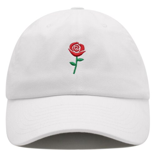 Rose Dad Hat Embroidered Baseball Cap Flower image 0