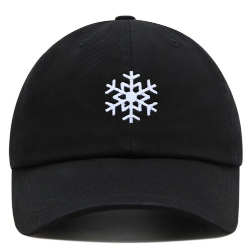 Snowflake Dad Hat Embroidered Baseball Cap Crystal Symbol image 0