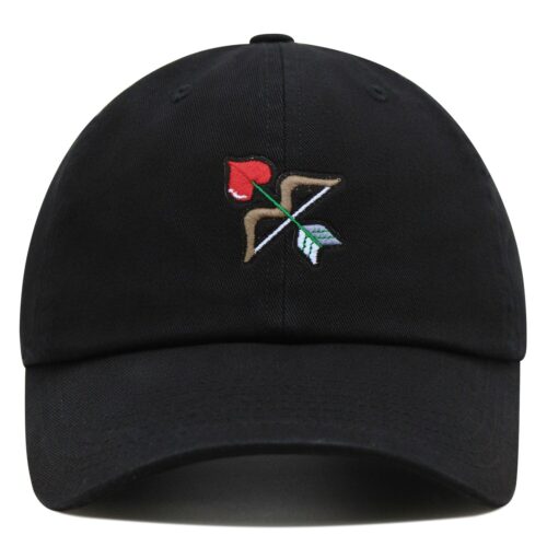 Valentine's Day Dad Hat Embroidered Baseball Cap with Cute Bow image 0