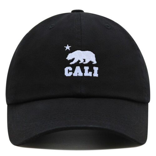 California Bear Embroidered Dad Hat - Baseball Cap West Coast Style image 0