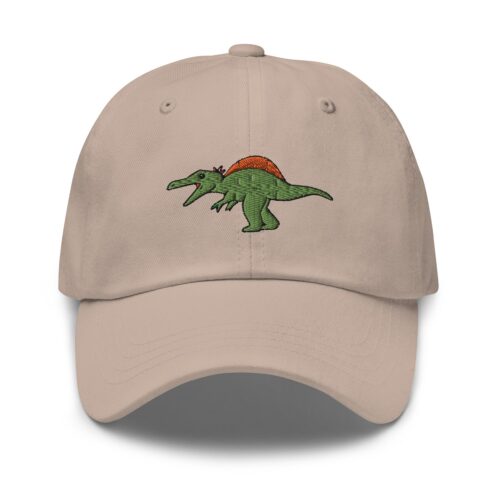 Cute Spinosaurus Dinosaur Embroidered Dad Hat - Unisex Adjustable Baseball Cap image 2