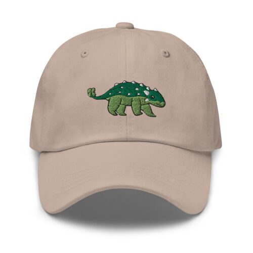 Cute Glyptodon Dinosaur Embroidered Dad Hat image 2