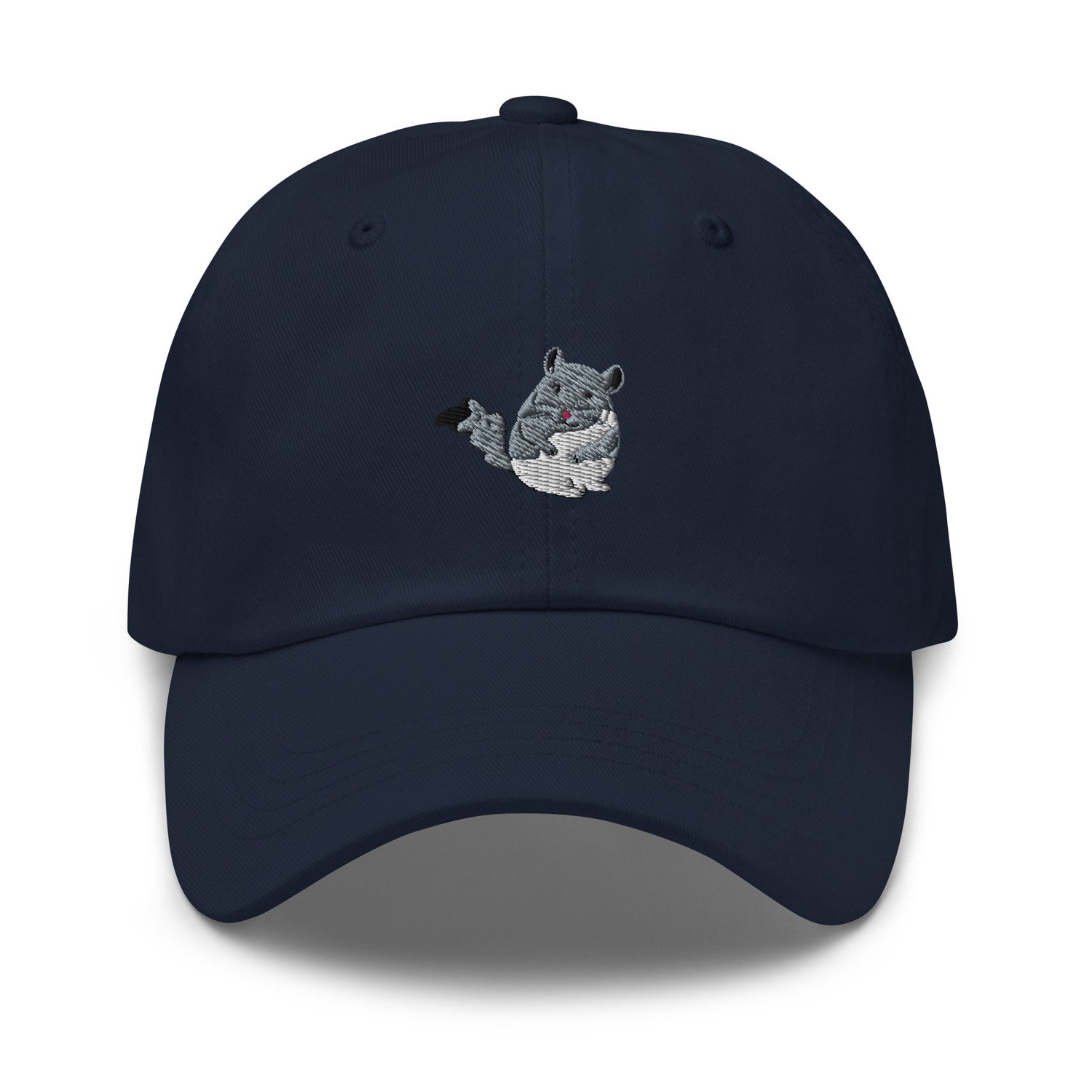 Chinchilla Embroidered Dad Hat - Premium Unisex Baseball Cap Chinchilla Lovers Gift image 2