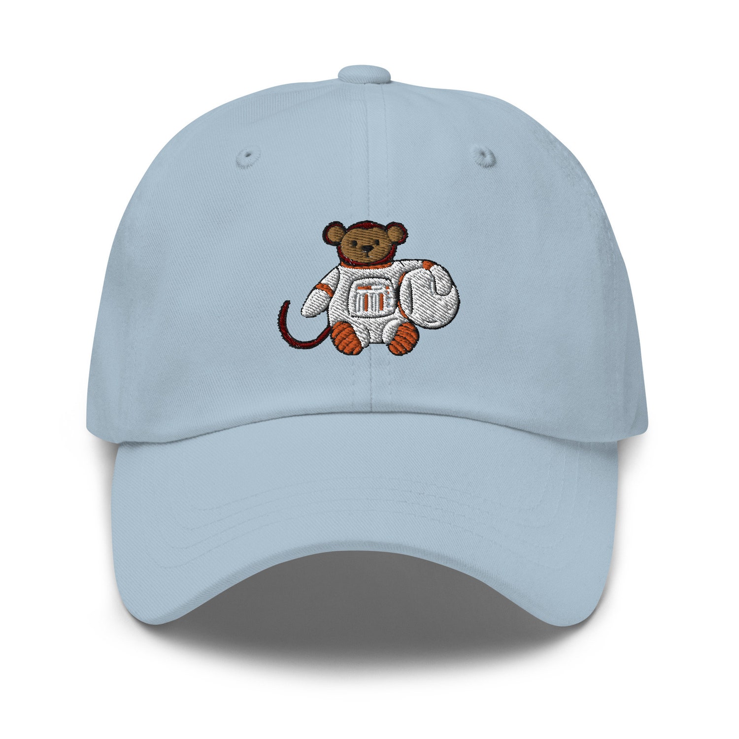 Space Monkey Embroidery Dad Hat - Cute Astronaut Monkey Cap - Funny Space Gift for Monkey Lovers image 2