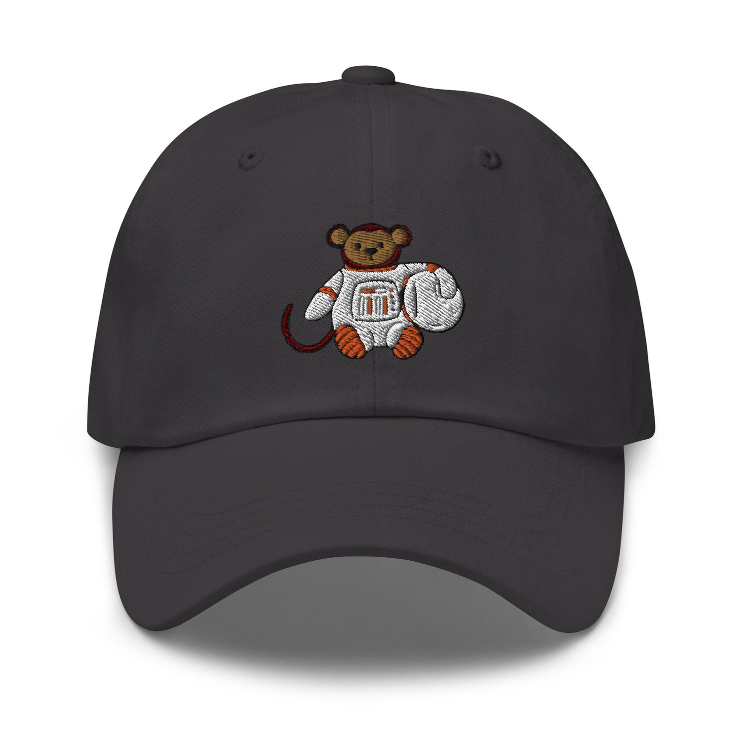 Space Monkey Embroidery Dad Hat - Cute Astronaut Monkey Cap - Funny Space Gift for Monkey Lovers image 8