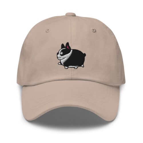 Boston Terrier Embroidered Dad Hat - Adjustable Cap French Bulldog Gifts image 1