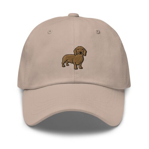 Dachshund Embroidered Dad Hat - Baseball Cap Puppy Dog image 0