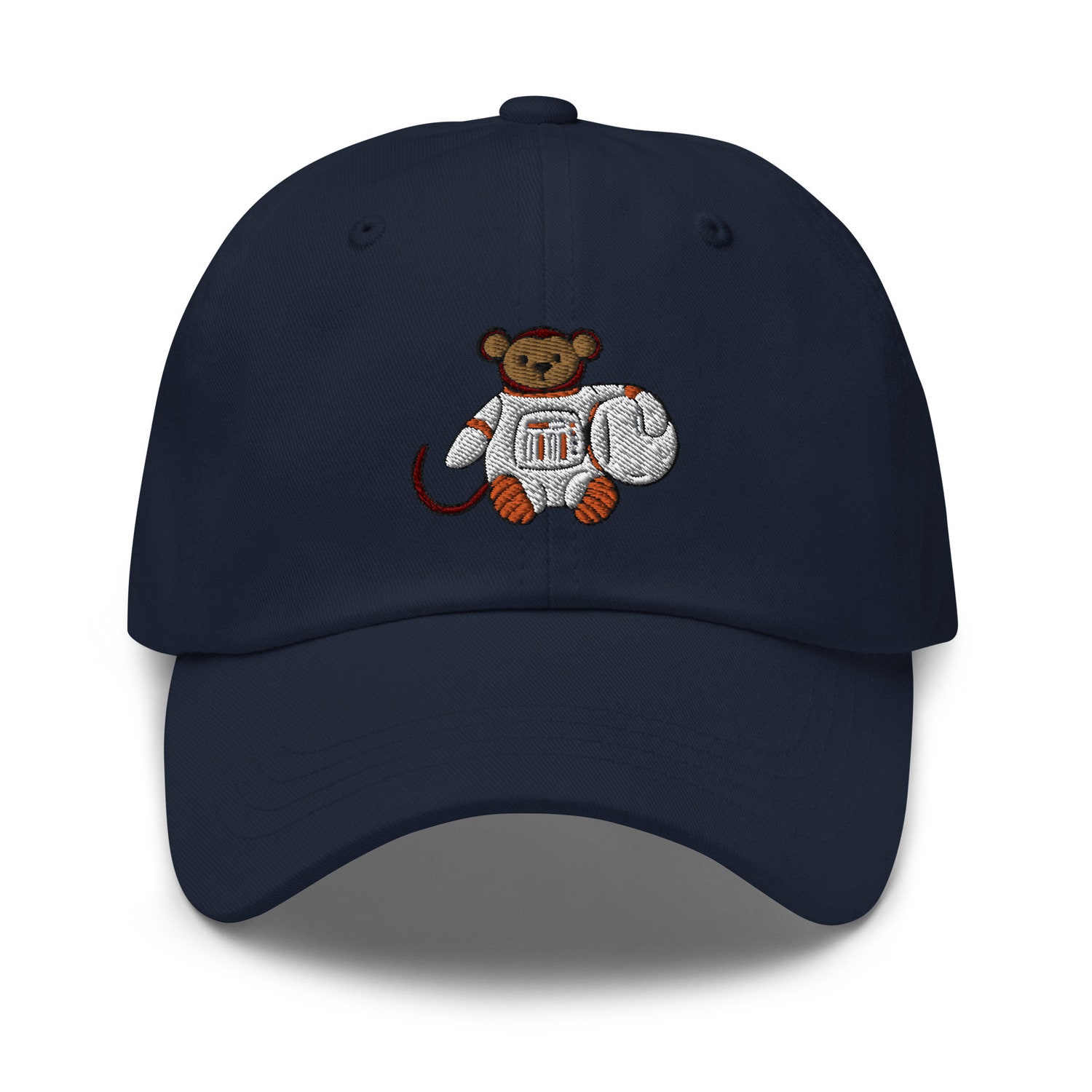 Space Monkey Embroidery Dad Hat - Cute Astronaut Monkey Cap - Funny Space Gift for Monkey Lovers image 5