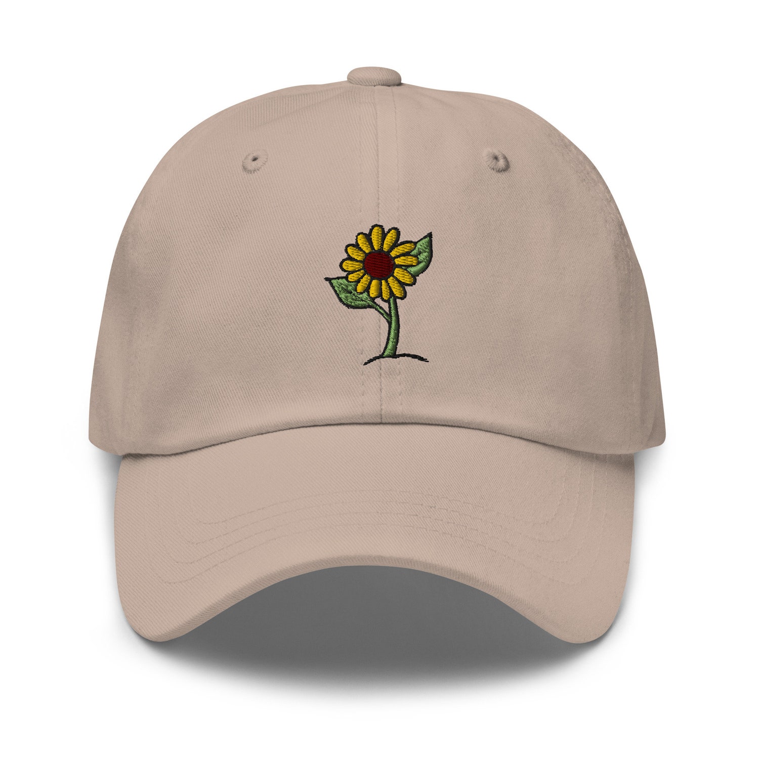 Sunflower Embroidered Dad Hat - Fall Garden Baseball Cap for Men & Women Gifts image 1