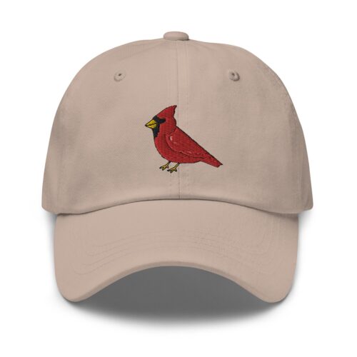 Cardinal Embroidered Dad Hat - Unisex Bird Lover Baseball Cap - Nature & Wildlife Gift image 0