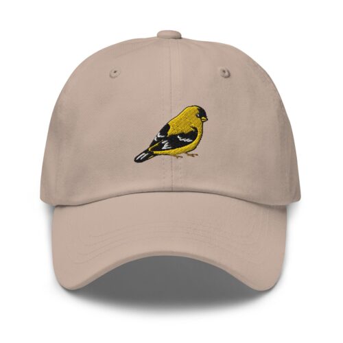 American Goldfinch Embroidered Dad Hat - Nature Wildlife Baseball Cap image 0