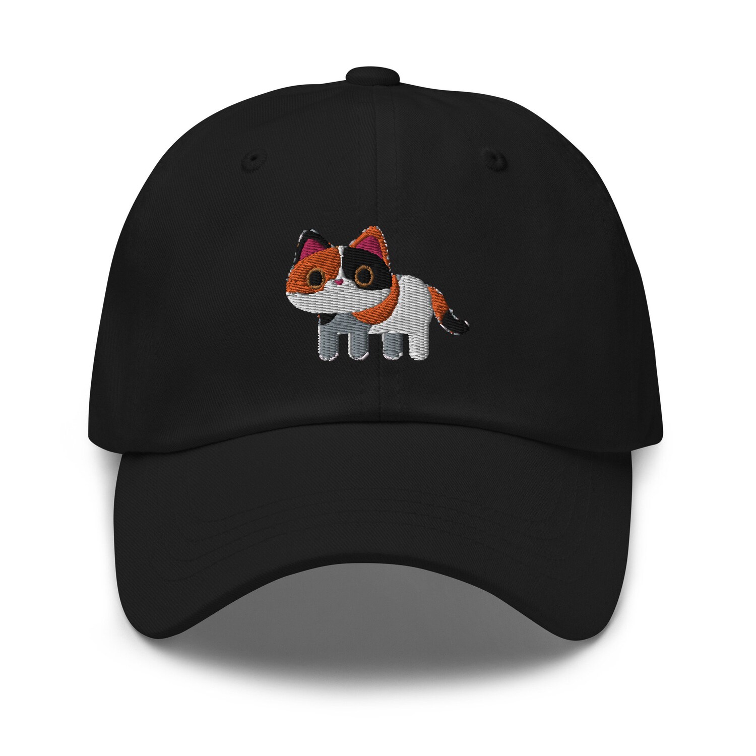 Cute Calico Cat Dad Hat - Embroidered Cap for Cat Lovers - Calico Gift Idea image 9