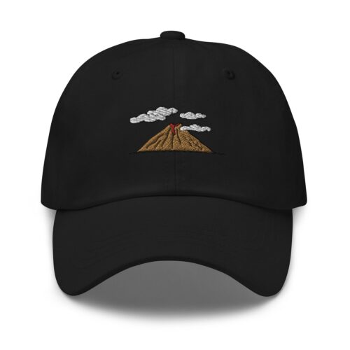 Volcano Embroidered Dad Hat - Hawaii Art Volcanologist Gift image 0