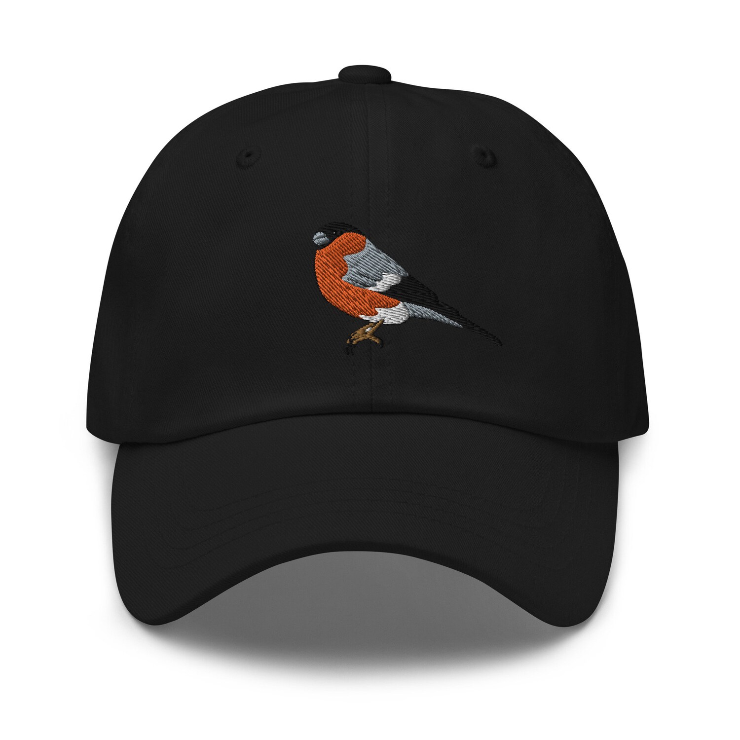 Bullfinch Bird Embroidery Dad Hat - Nature Wildlife Adjustable Baseball Cap Gift image 9