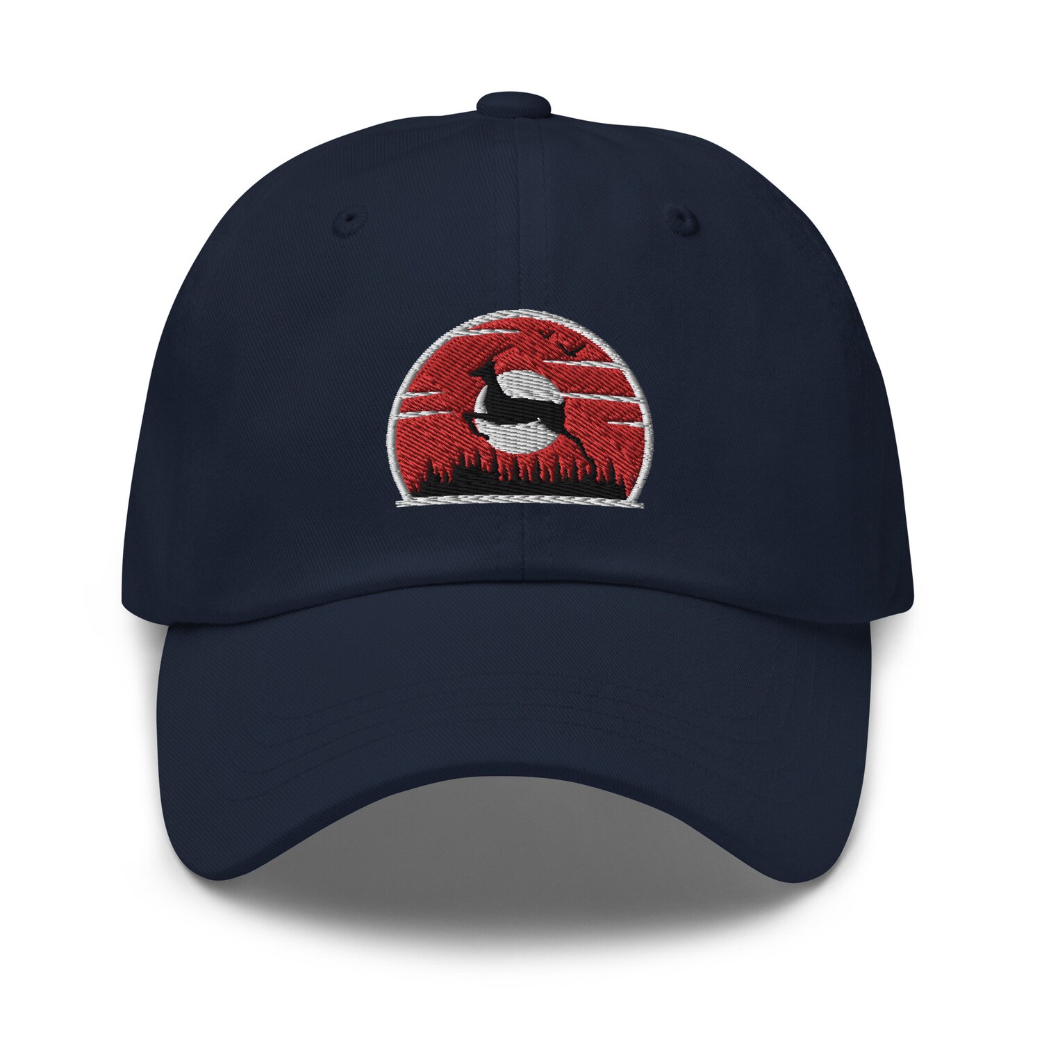 Antelope Donut Sunset Embroidered Dad Hat - Baseball Cap for Antelope Lovers image 1