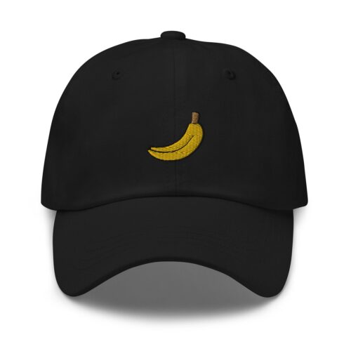 Banana Fruit Embroidered Dad Hat - Unisex Adjustable Baseball Cap Banana Lovers Gift image 0