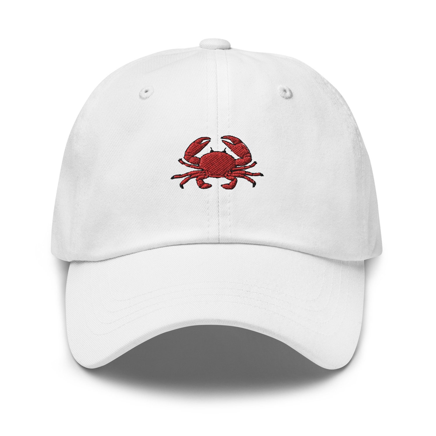 Crab Embroidered Dad Hat - Unisex Adjustable Baseball Cap - Crab Lover Gifts image 9