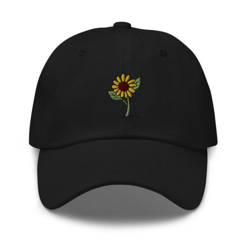 Sunflower Embroidered Dad Hat - Fall Garden Baseball Cap for Men & Women Gifts image 0