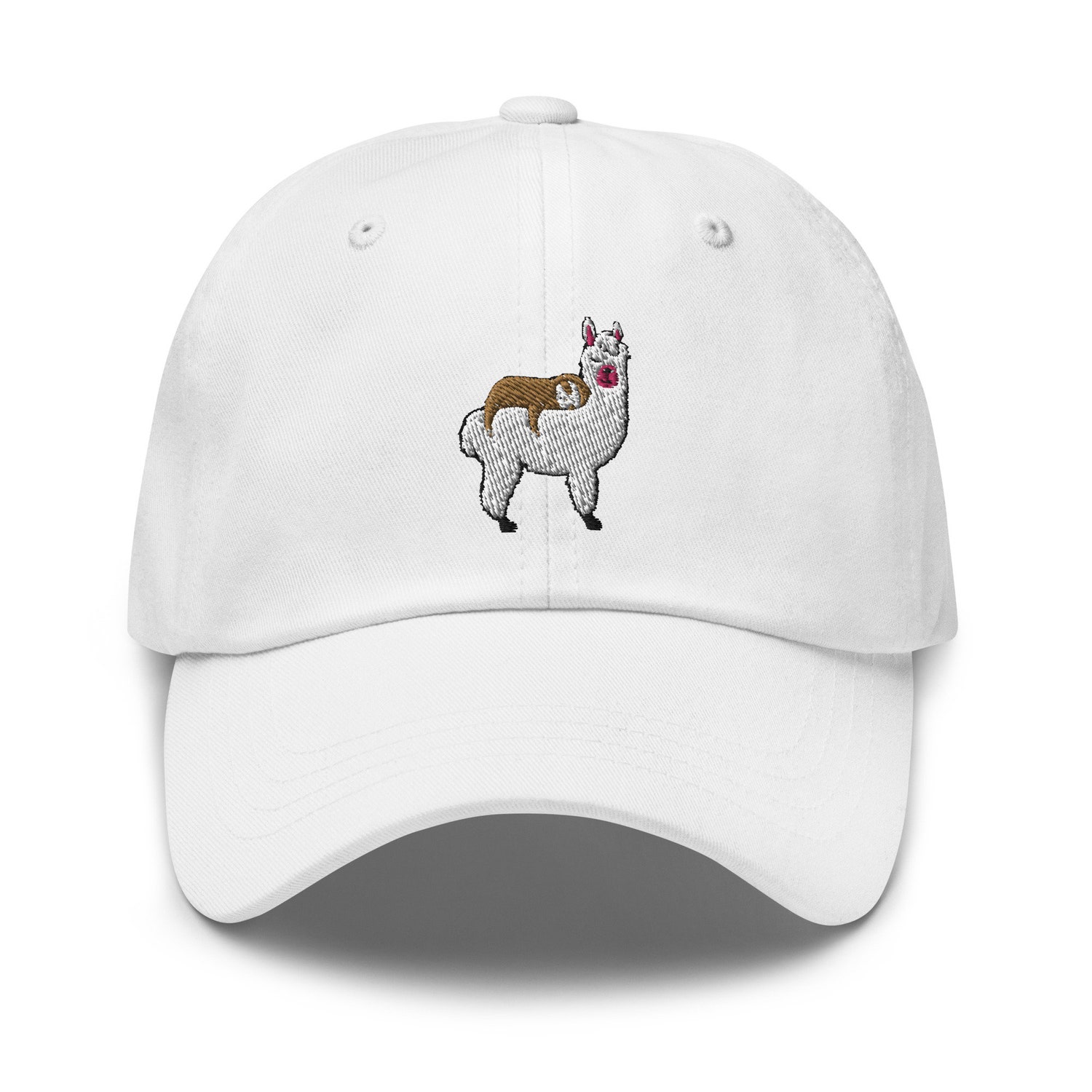 Sloth Riding Llama Dad Hat - Embroidered Baseball Cap Sloth Llama Gift image 9