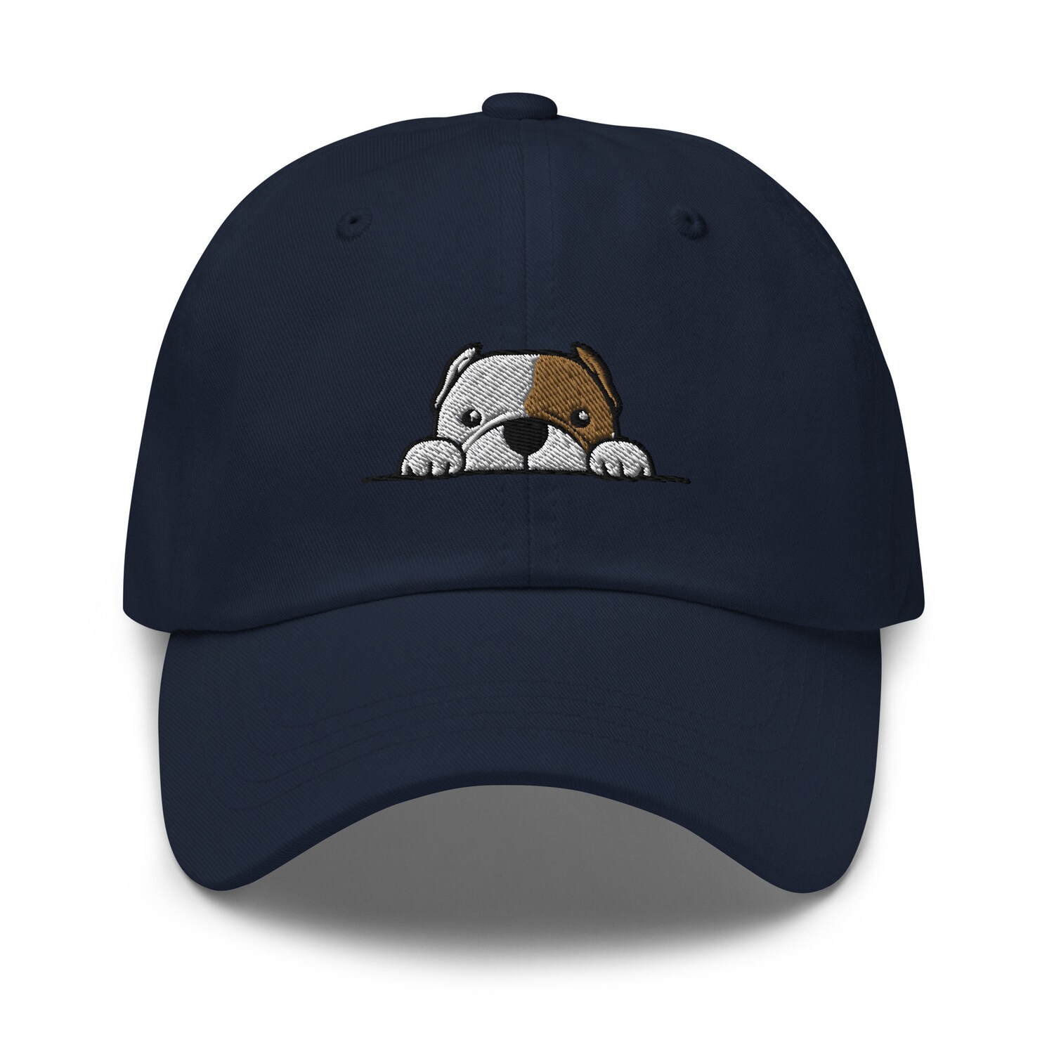 American Bulldog Adjustable Dad Hat - Embroidered Unisex Baseball Cap Dog Lover Gifts image 2